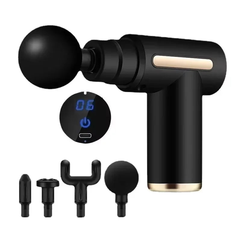 Appareil de massage facial – Mini pistolet de massage USB pour la relaxation musculaire – Pistolet vibrant – Équipement de fitness – Massage du cou – Pistolet faciale